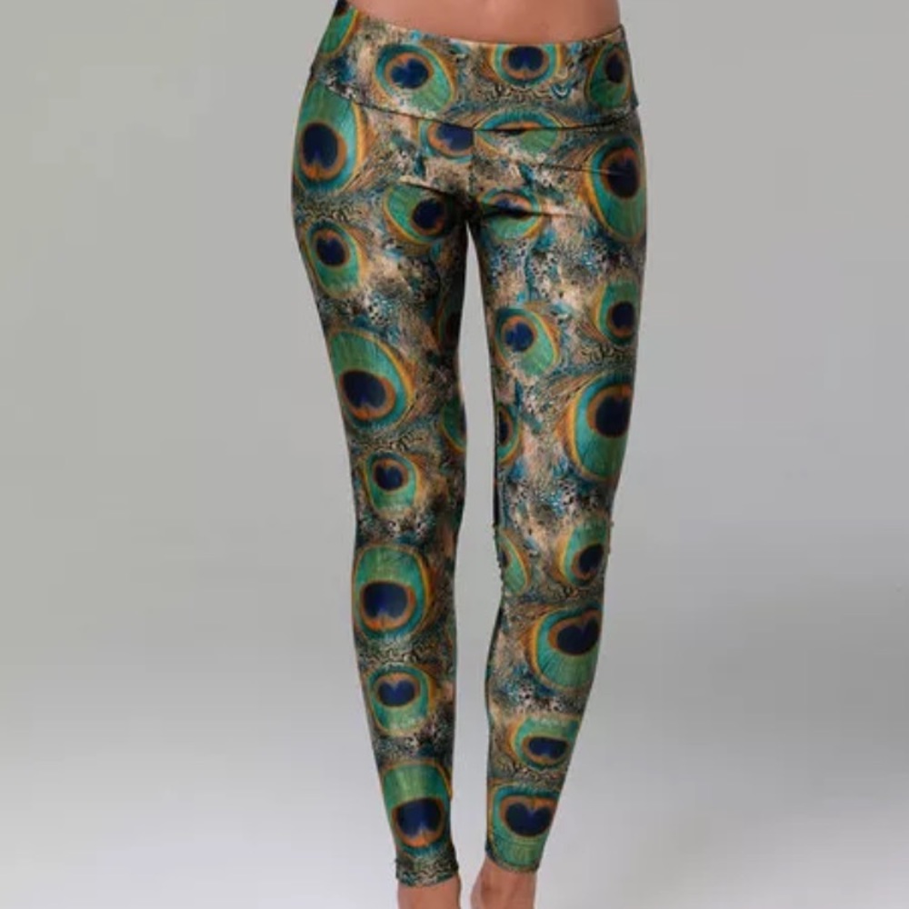 Peacock Onzie Leggings Size Small